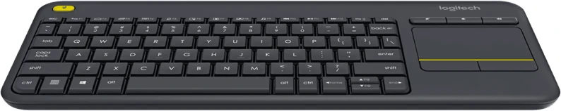 Клавиатура Logitech Wireless Touch K400 Plus, Черна