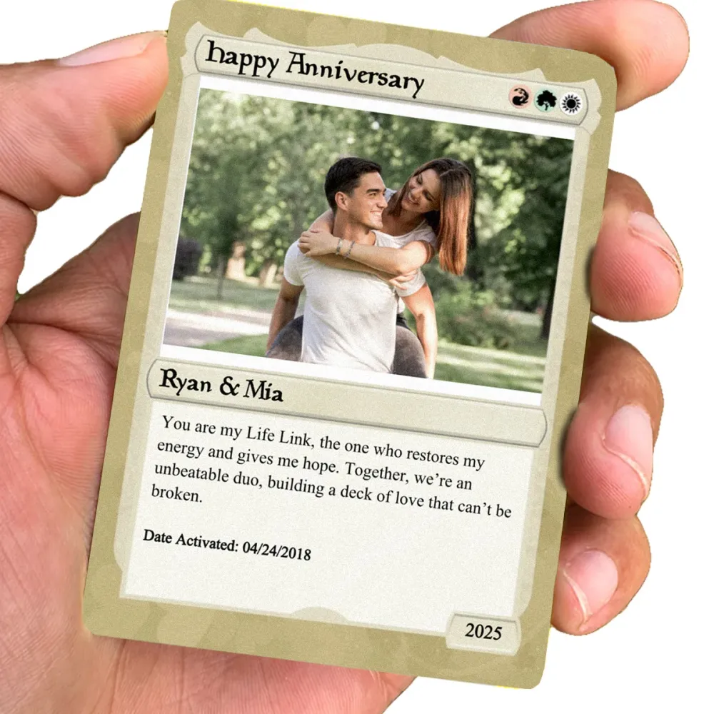 Love Gathering Anniversary Card - Photo