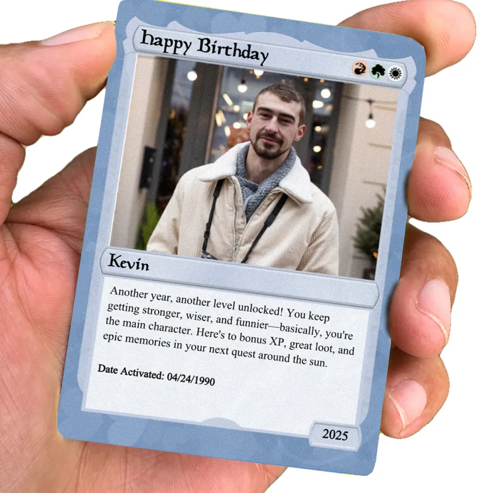 Love Gathering Birthday Card - Photo