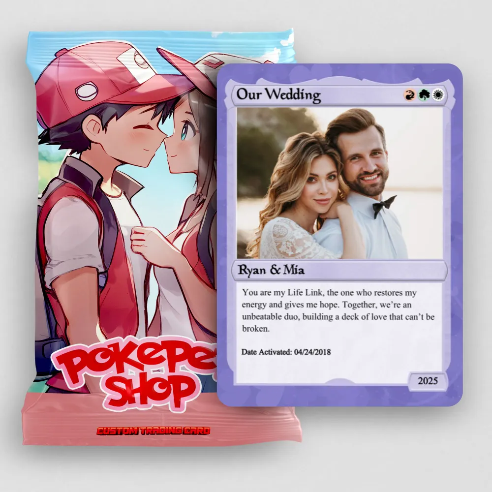 Love Gathering Wedding Card - Photo