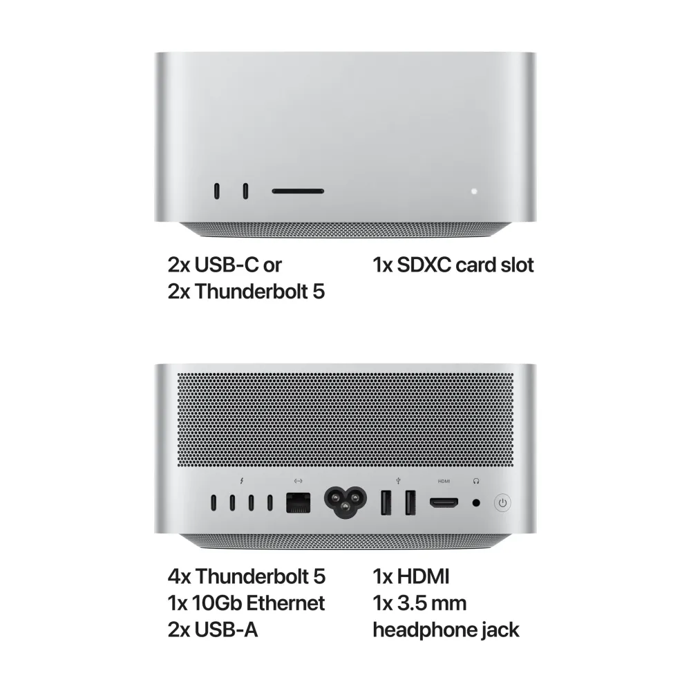 Mac Studio M4 Apple M4 Max чип с 14-ядрен CPU и 32-ядрен GPU 36GB 2TB
