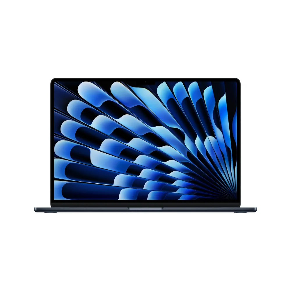 15-инчов MacBook Air:Apple M5 чип с 10-ядрен CPU и 10-ядрен GPU, 2TB SSD, 16GB RAM, International English - Midnight CTO