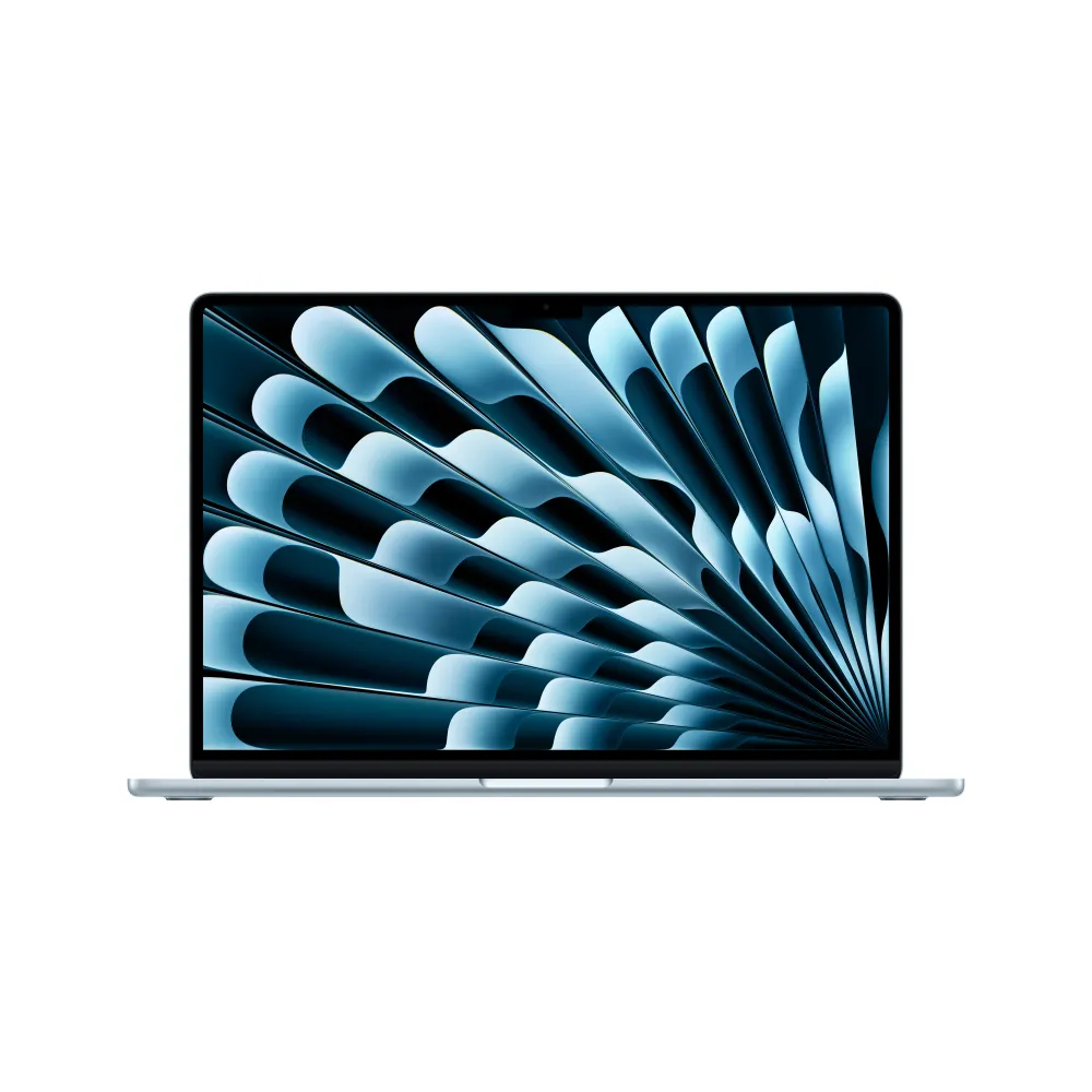 15-инчов MacBook Air:Apple M5 чип с 10-ядрен CPU и 10-ядрен GPU, 4TB SSD, 24GB RAM, International English - Sky Blue CTO