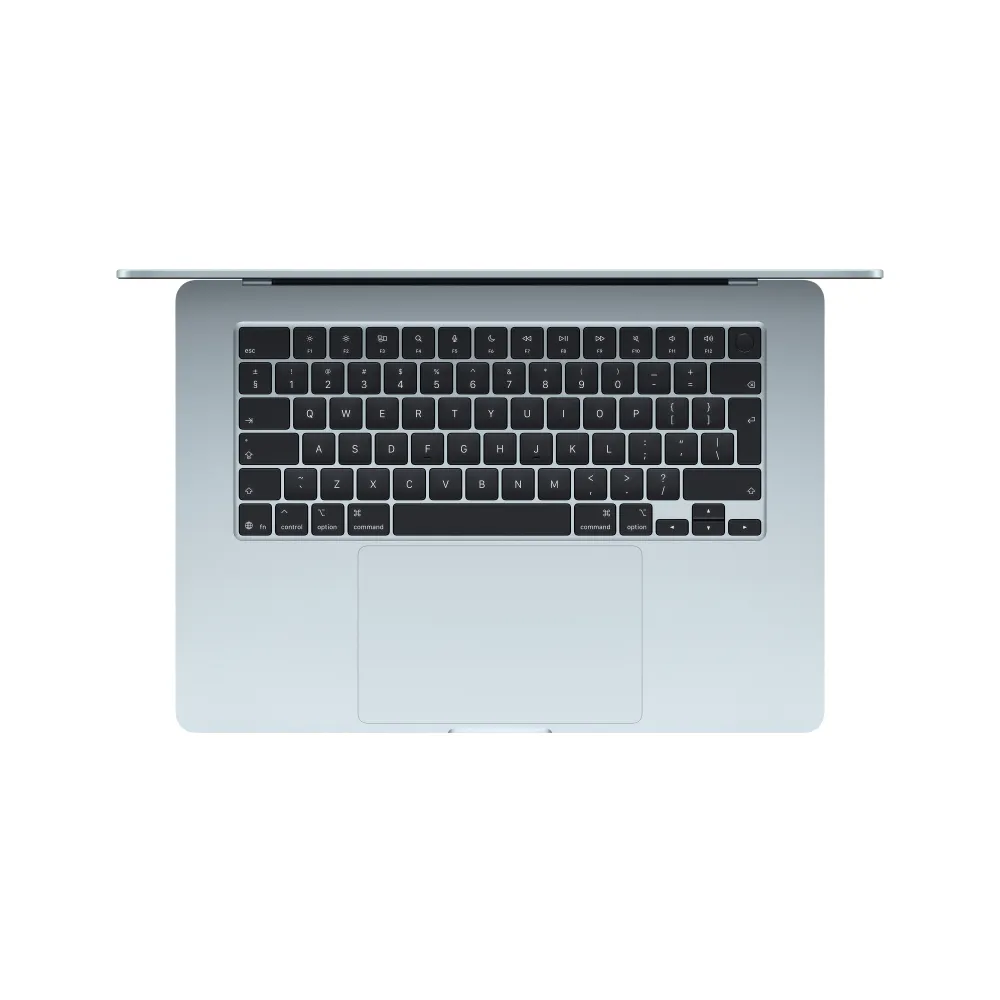 15-инчов MacBook Air:Apple M5 чип с 10-ядрен CPU и 10-ядрен GPU, 4TB SSD, 24GB RAM, International English - Sky Blue CTO