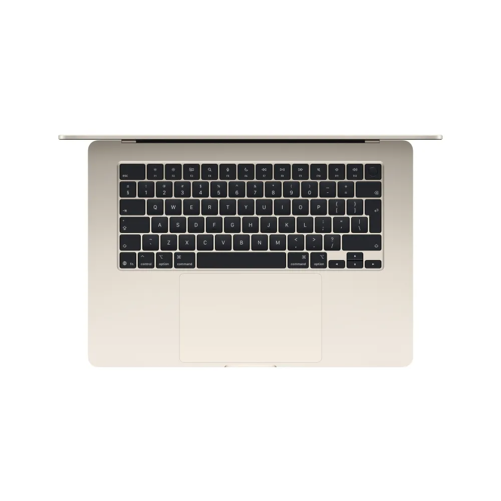 15-инчов MacBook Air:Apple M5 чип с 10-ядрен CPU и 10-ядрен GPU, 4TB SSD, 24GB RAM, International English - Starlight CTO