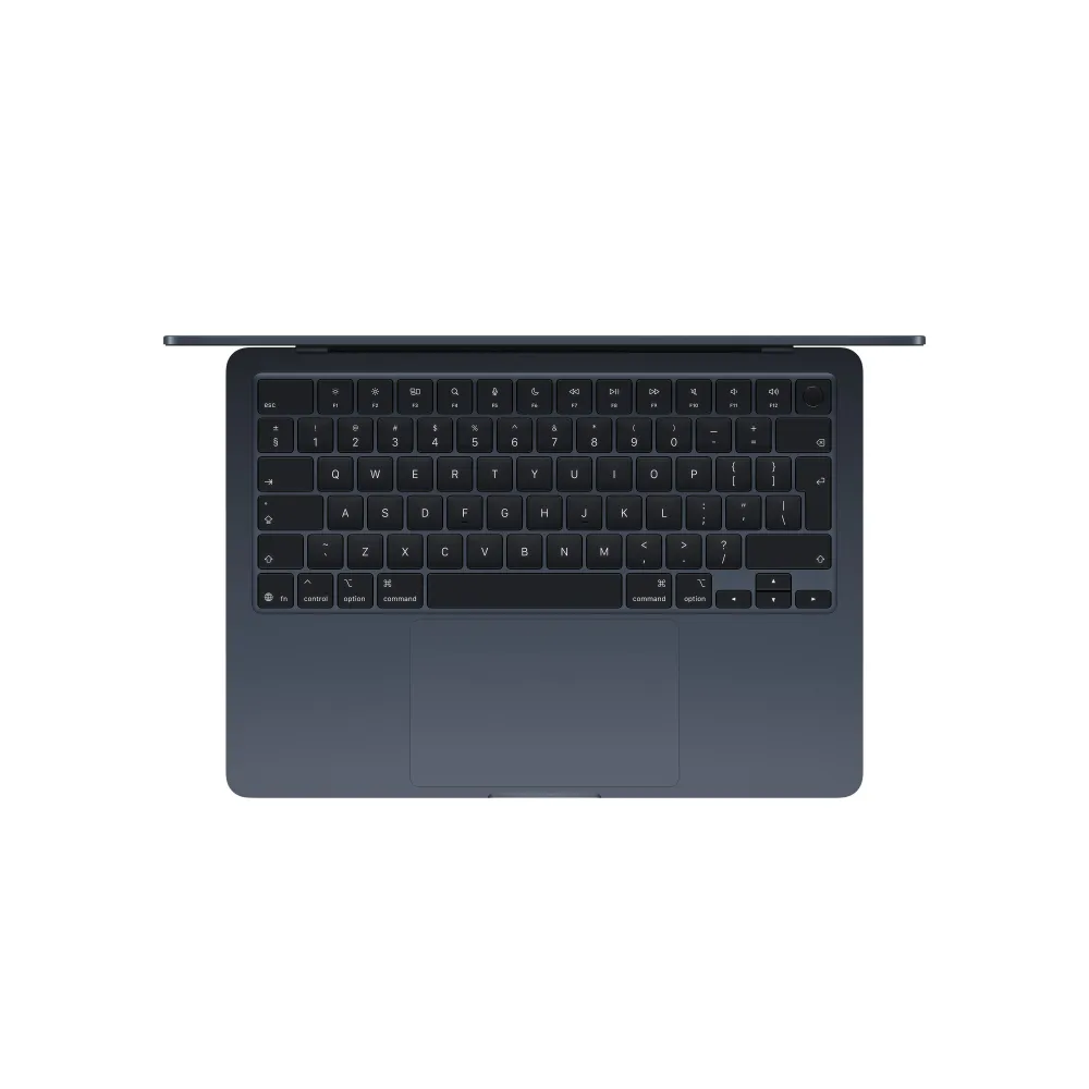 13-инчов MacBook Air:Apple M5 чип с 10-ядрен CPU и 10-ядрен GPU, 512GB SSD, 32GB RAM, International English - Midnight CTO