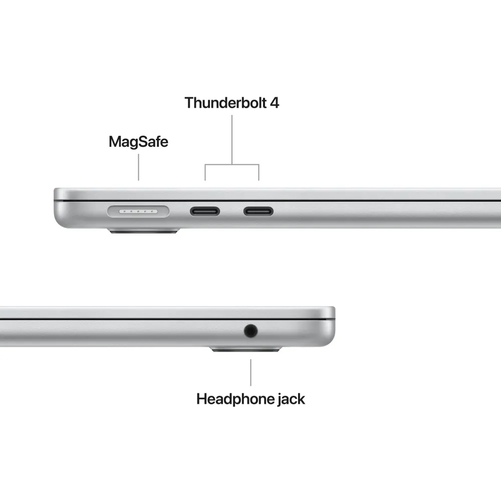 13-инчов MacBook Air:Apple M5 чип с 10-ядрен CPU и 8-ядрен GPU, 512GB SSD, 16GB RAM, Български език (БДС) - Silver CTO