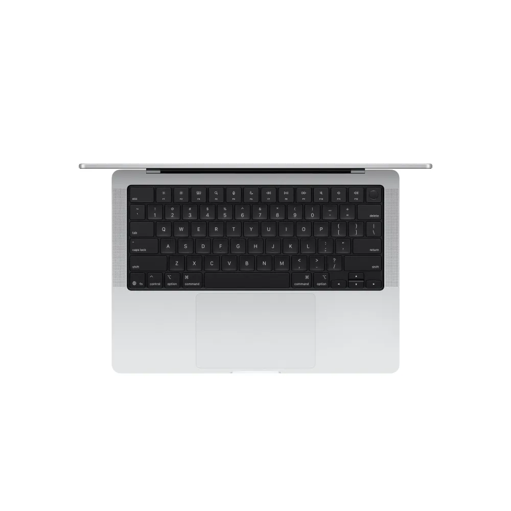 14-инчов MacBook Pro: Apple M5 чип с 10-ядрен CPU и 10-ядренe GPU, 1TB SSD, 16GB RAM, Стандартен дисплей, Russian - Silver...