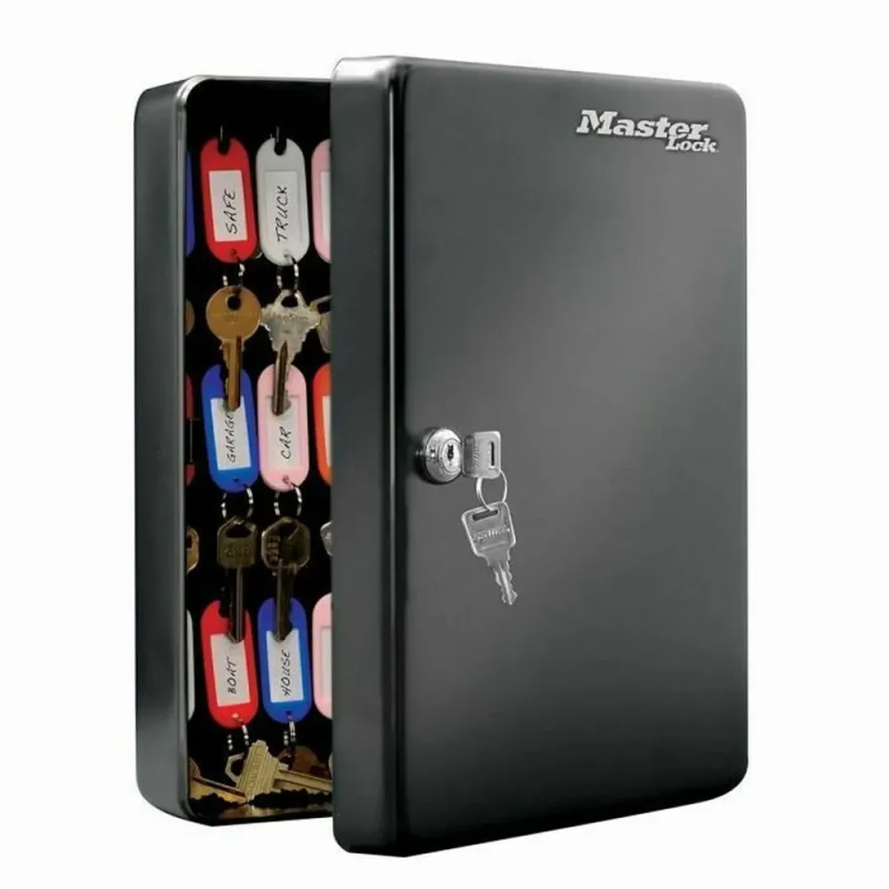 Шкаф за ключове Master Lock 9,8 x 23,9 x 30 cm 50 Ключове Черен Стомана