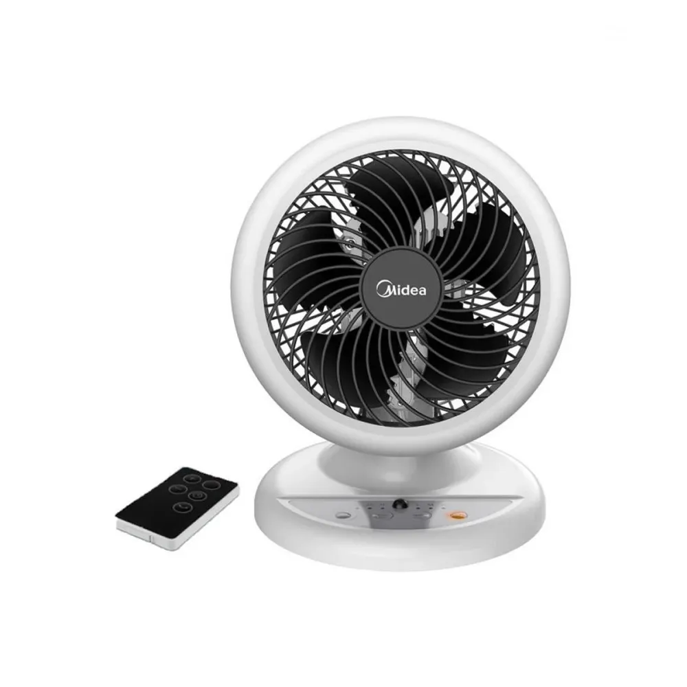Настолен кръгъл вентилатор Midea 21cm 30W с дистанционно управление