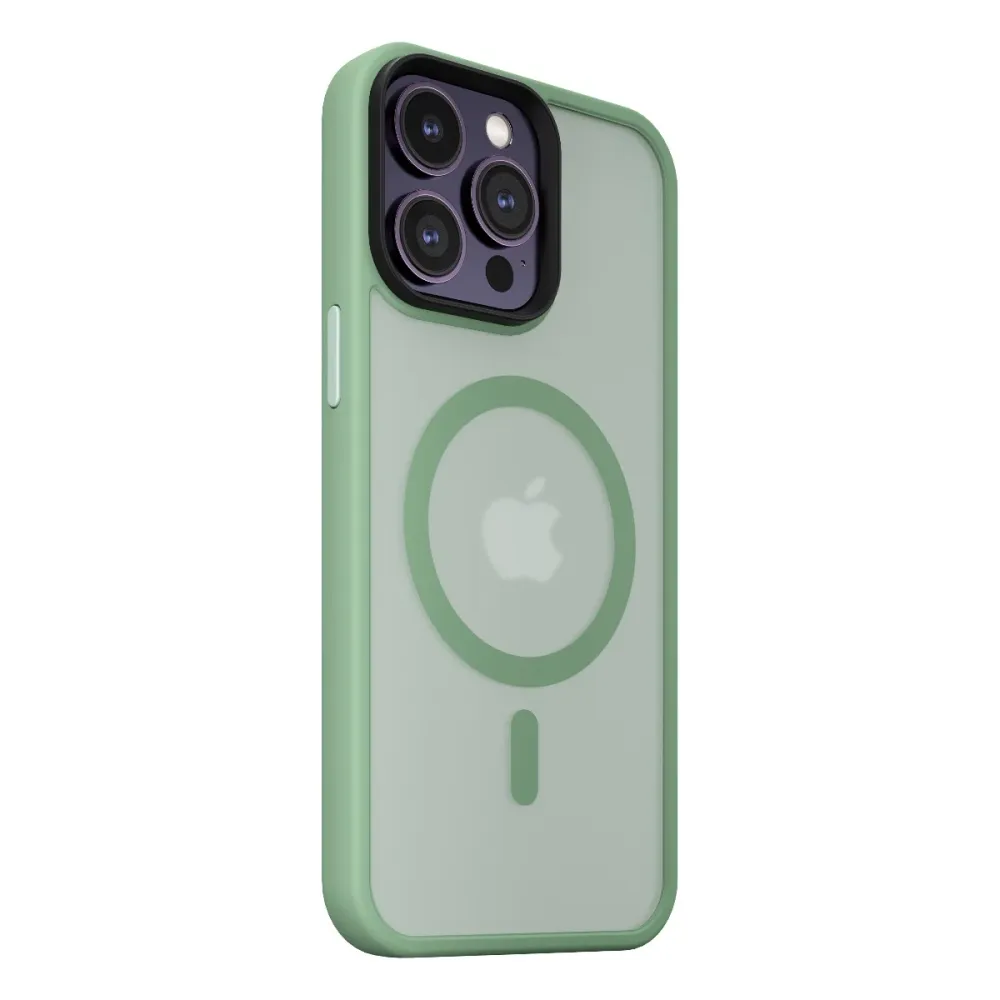 Кейс от NEXT ONE - модел MIST SHIELD за iPhone 14 Pro Max с MagSafe зелен