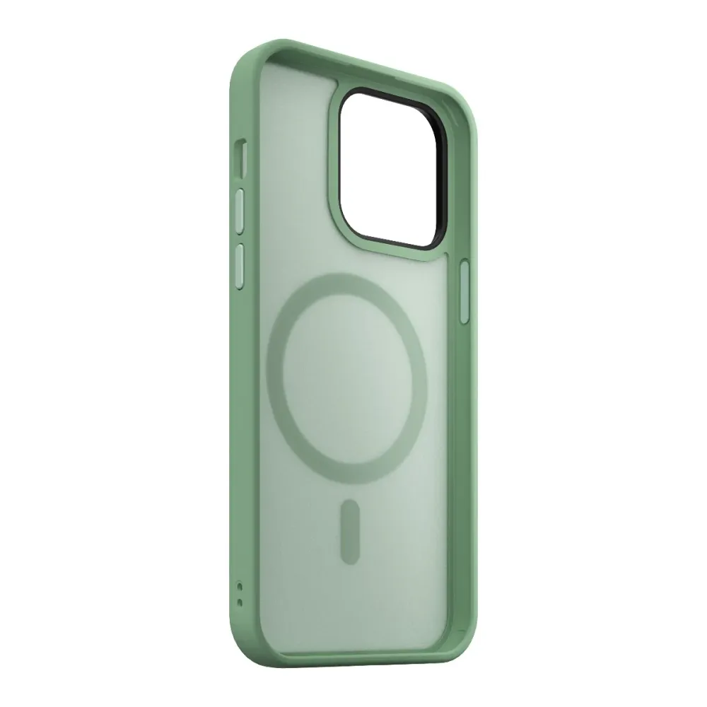 Кейс от NEXT ONE - модел MIST SHIELD за iPhone 14 Pro Max с MagSafe зелен