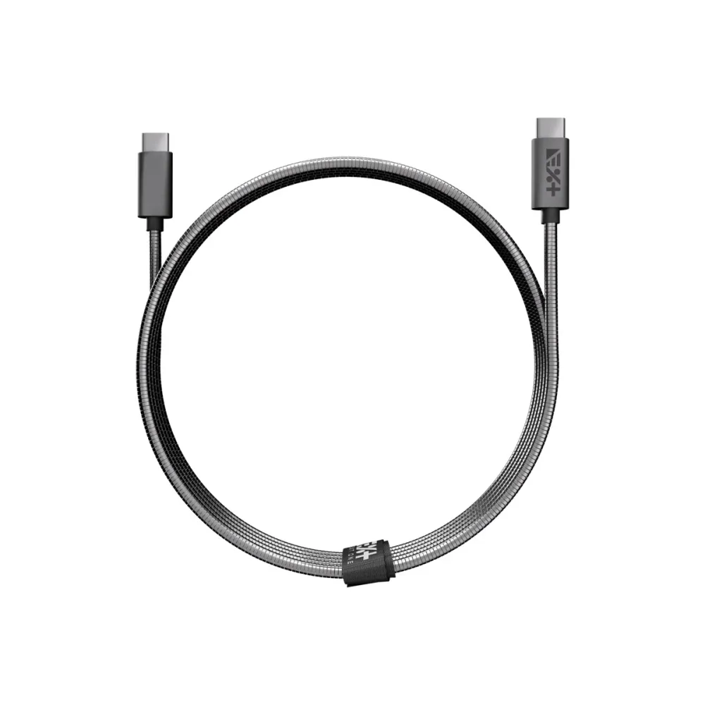 Метален кабел от NEXT ONE USB-C към USB-C | SPACE GRAY