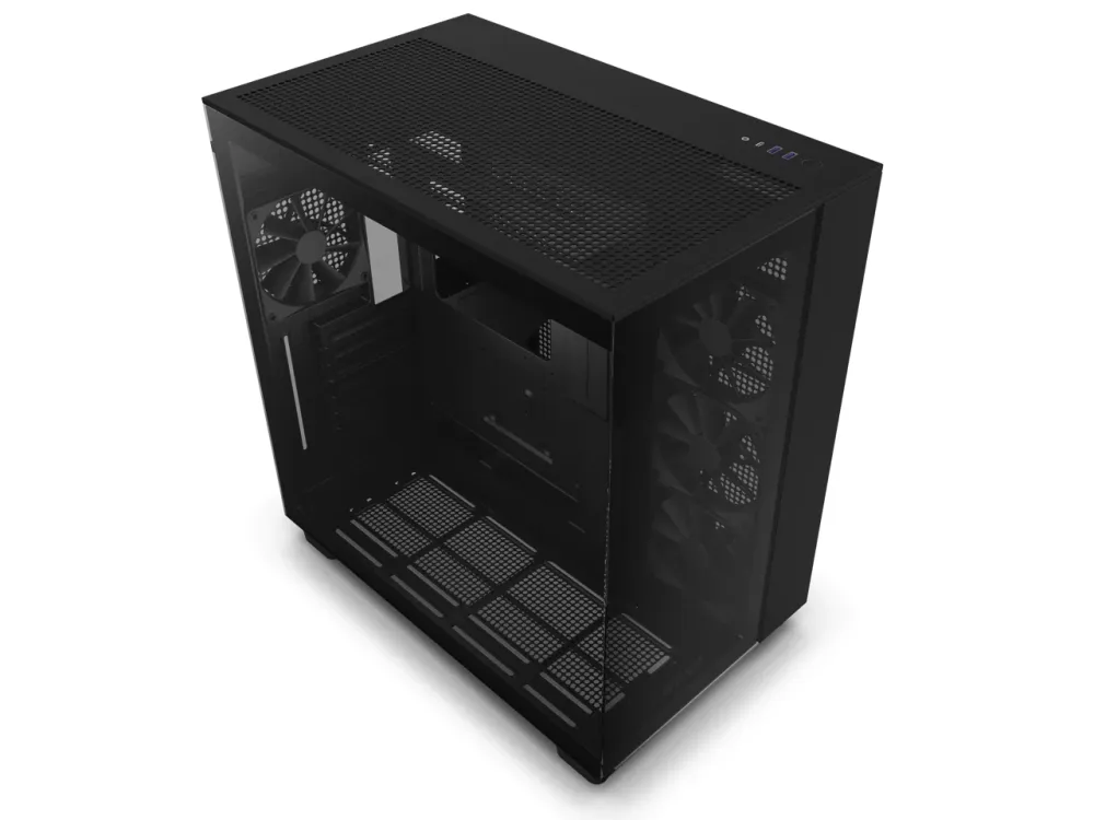 Кутия NZXT H9 Flow Matte Black - Middle Tower