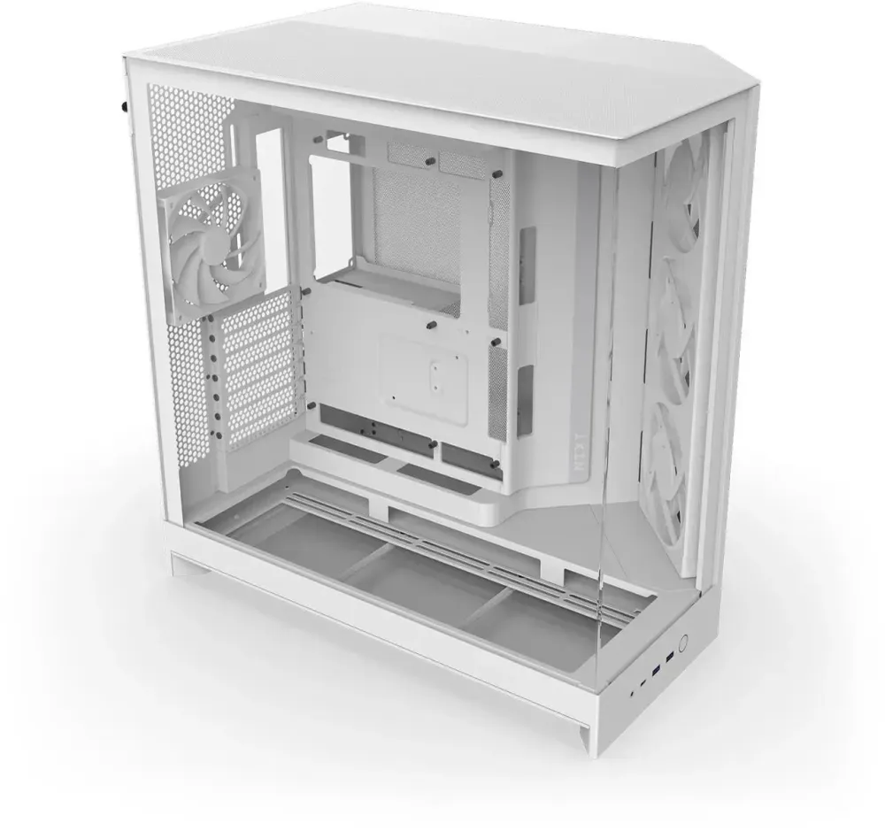 Кутия NZXT H9 Flow RGB Dual-Chamber - White