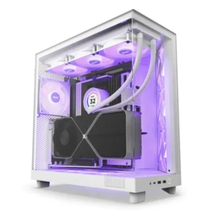 Кутия NZXT H6 Flow RGB Matte White - Middle Tower