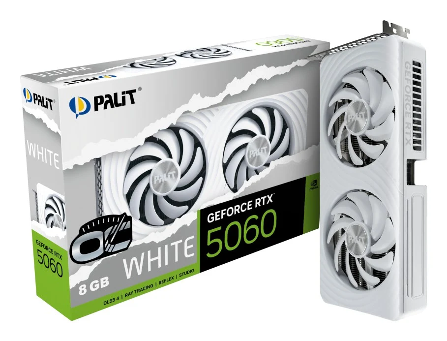 Palit GeForce RTX 5060 White OC NVIDIA 8 GB GDDR7