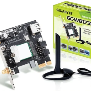 Безжичен PCI Express адаптер Gigabyte GC-WB1733D-I, 2x2 802.11ac 160MHz, Bluetooth 5.0