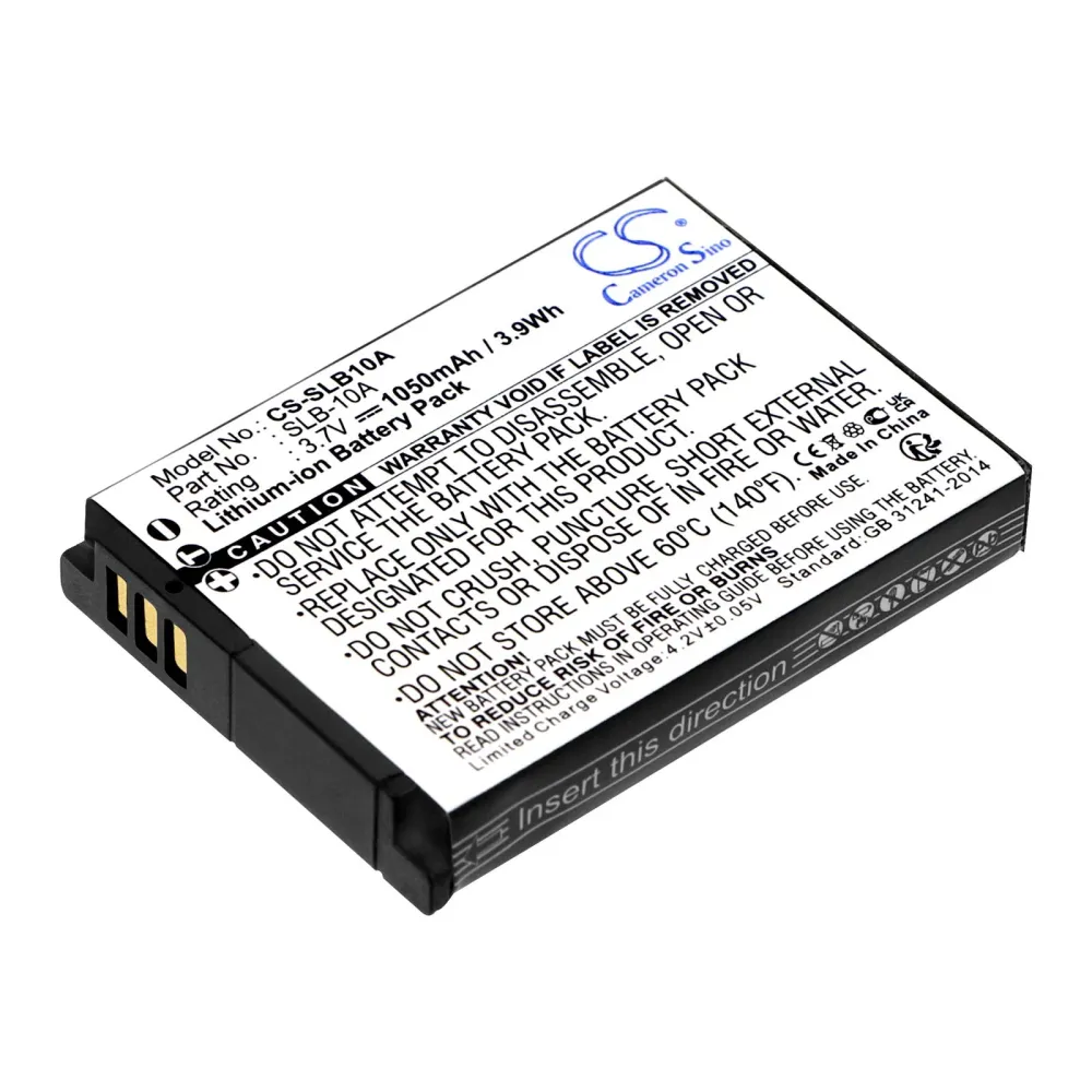 Батерия за фотоапарат SAMSUNG SLB10A LiIon 3.7V 1050mAh, Cameron Sino