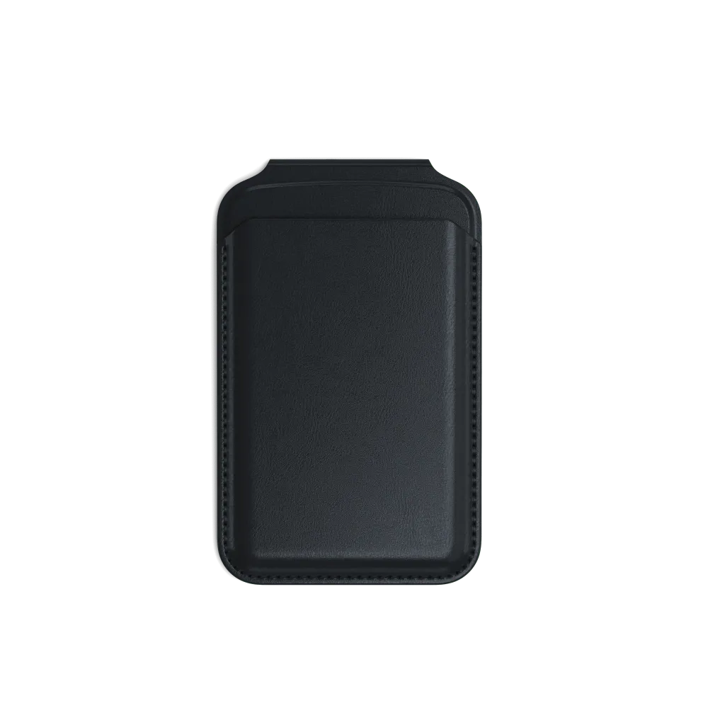 Satechi Vegan-Leather Magnetic Wallet Stand, Magsafe Compatible - Black