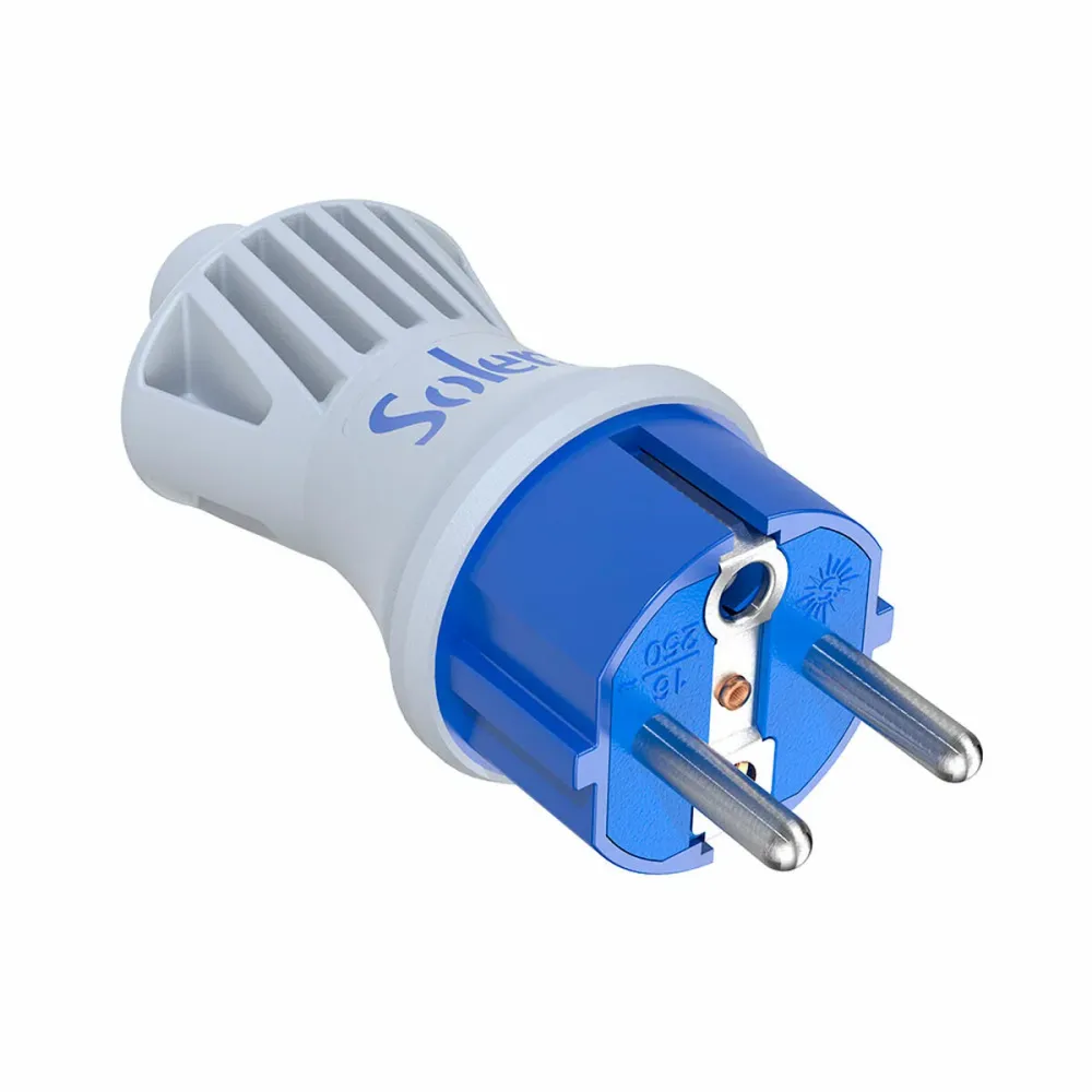 Щепсел щифт Solera 5706ckb Син Бял 250 V 16 Биполярно