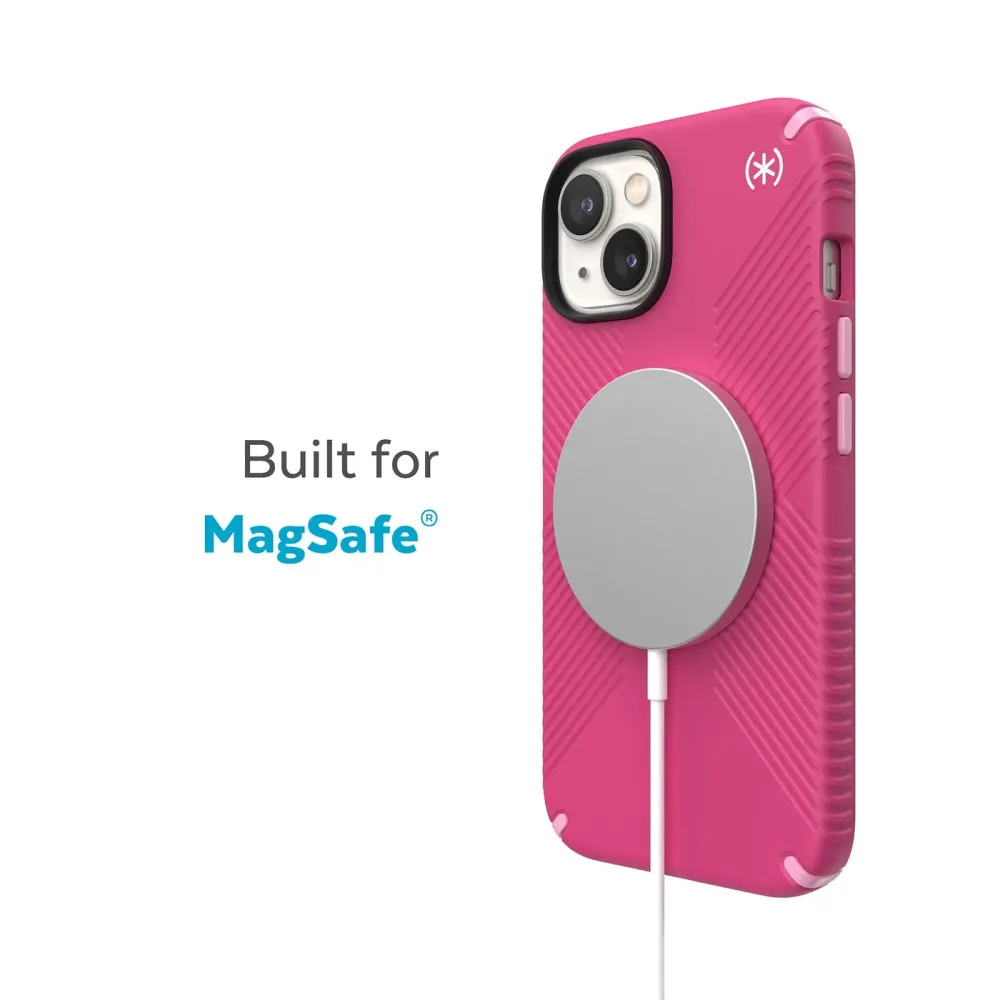 Speck iPhone 14 Presidio 2 GRIP PINK + MagSafe