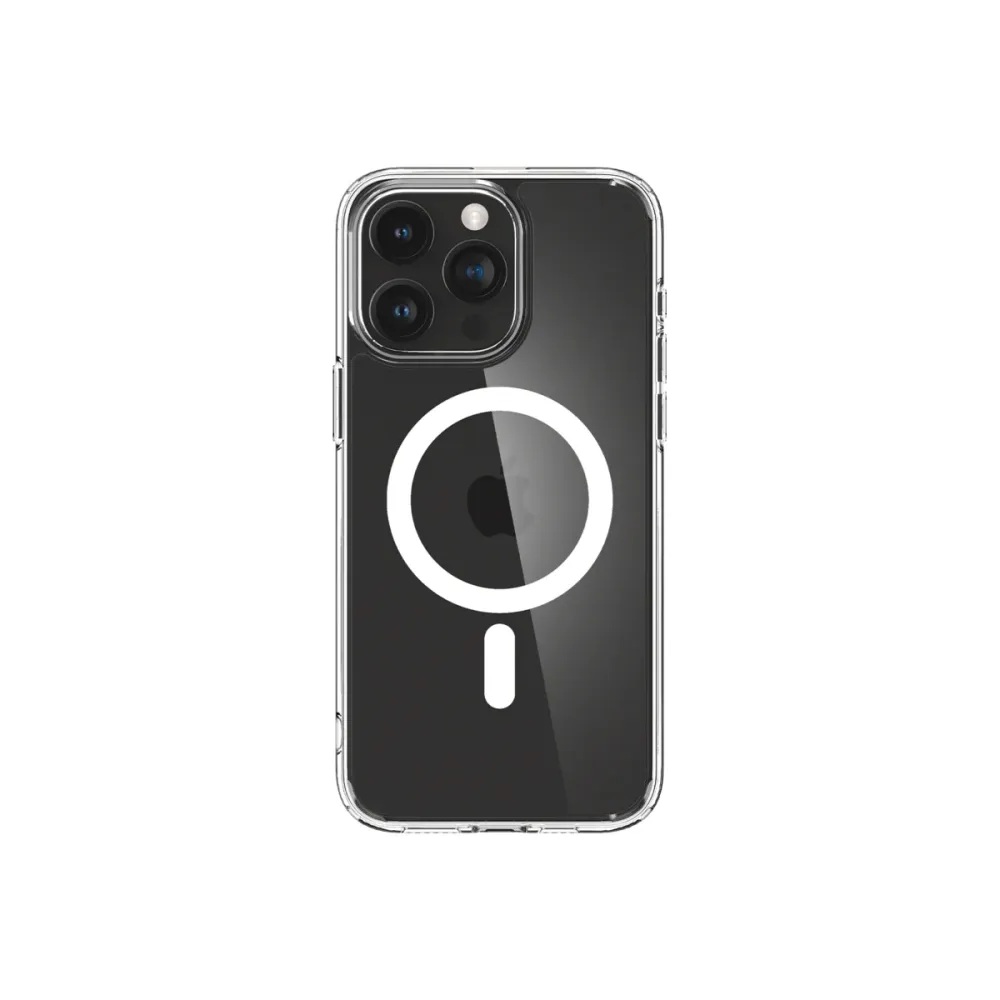 Spigen Crystal Hybrid MagSafe, white - iPhone 15 Pro
