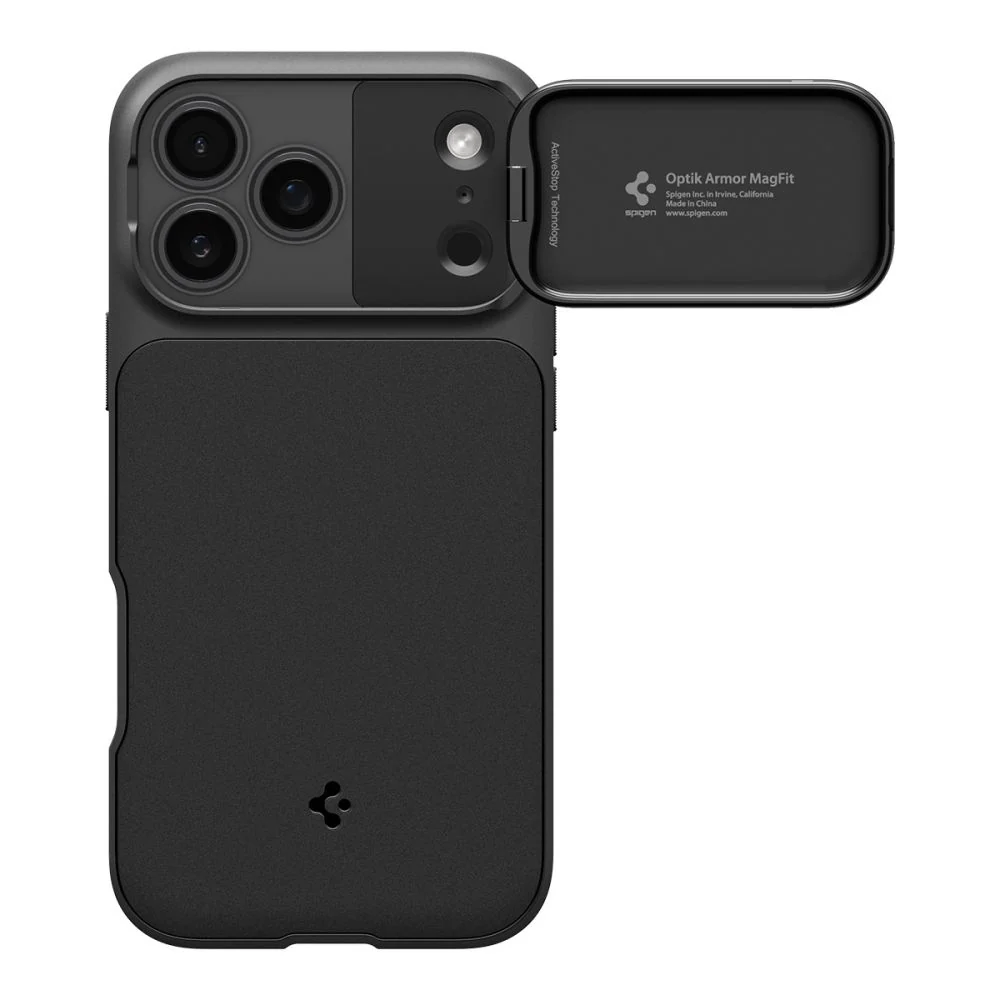Калъф Spigen Optik Armor MagSafe за iPhone 17 Pro - черен