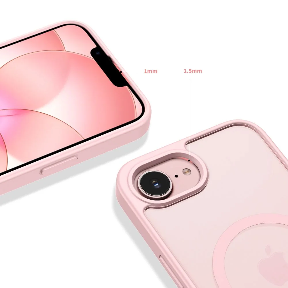Кейс Tech-Protect BasicMag MagSafe за iPhone 16e / 17e - матово розов