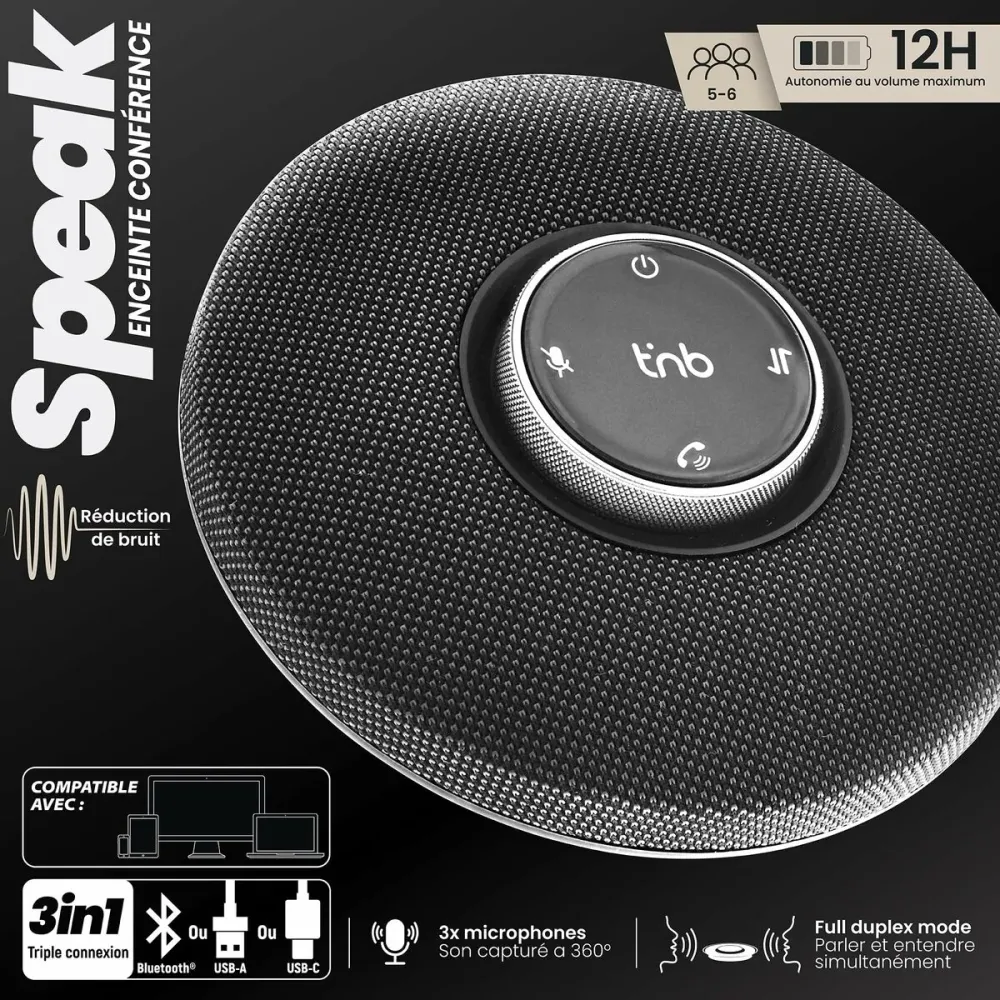 Преносими блутут колони T'NB CFSPEAKERBT Черен