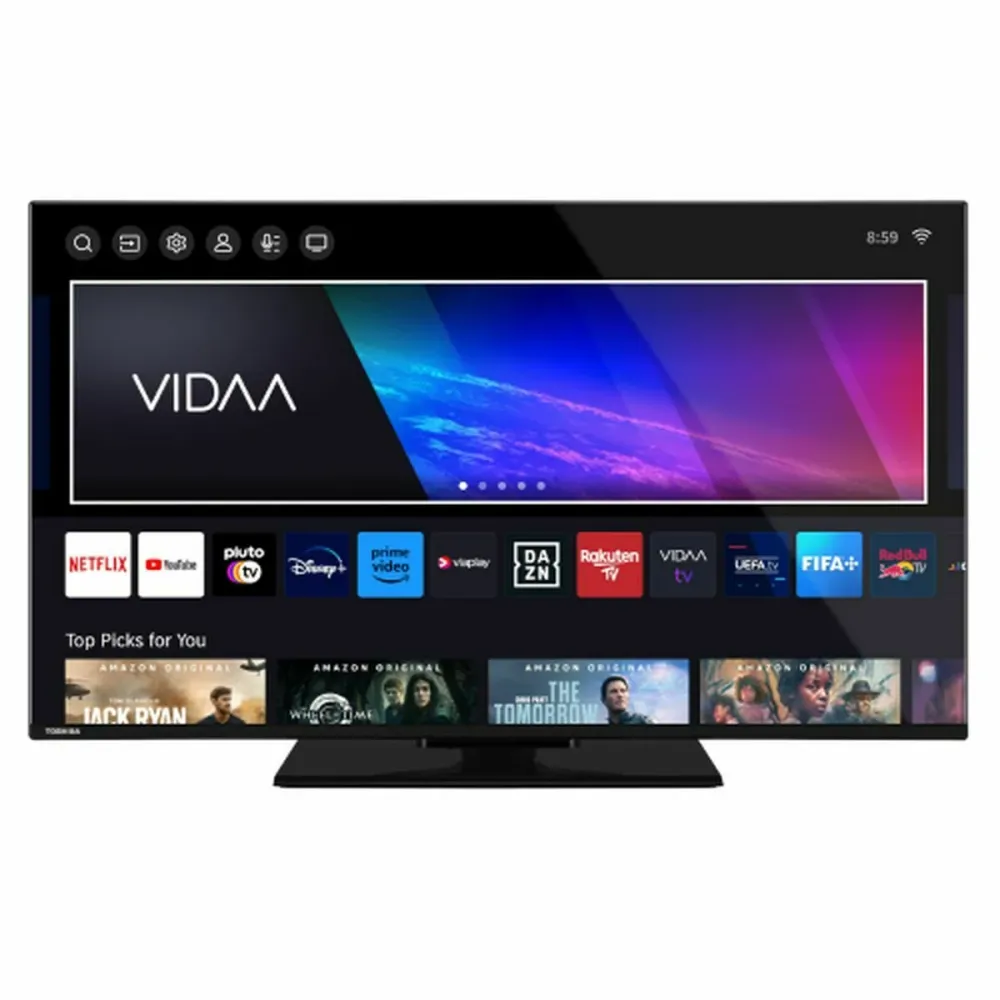 Toshiba, Смарт телевизор 43" 4K Ultra HD LED D-LED – Wi-Fi, Smart TV, черен