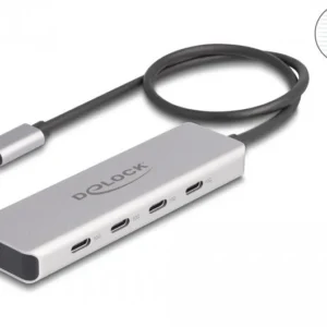 USB хъб Delock 64231, USB-C - 4 x USB-C, 10 Gbps
