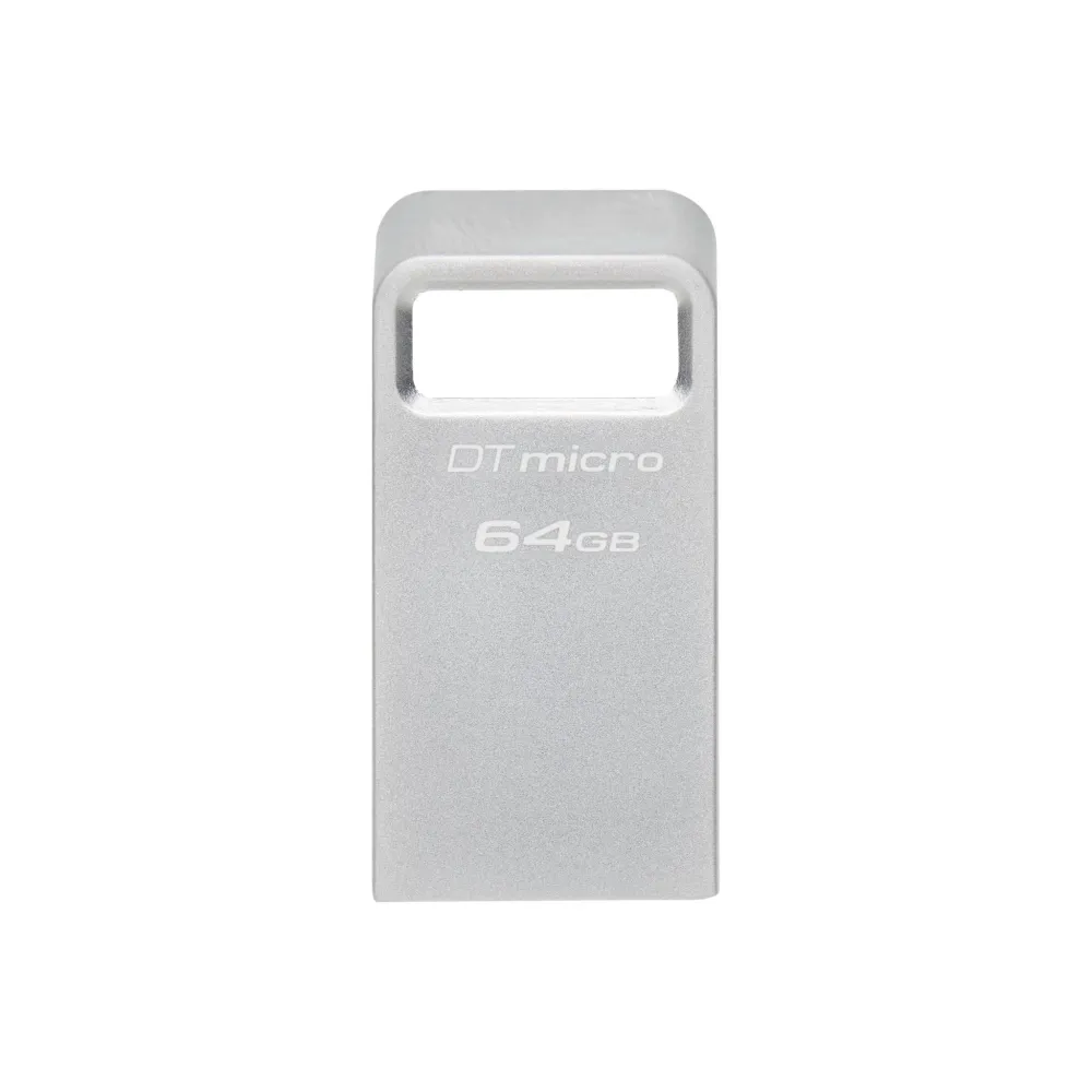 USB памет KINGSTON DataTraveler Micro, 64GB, USB- 3.2 Gen 1, Сребрист