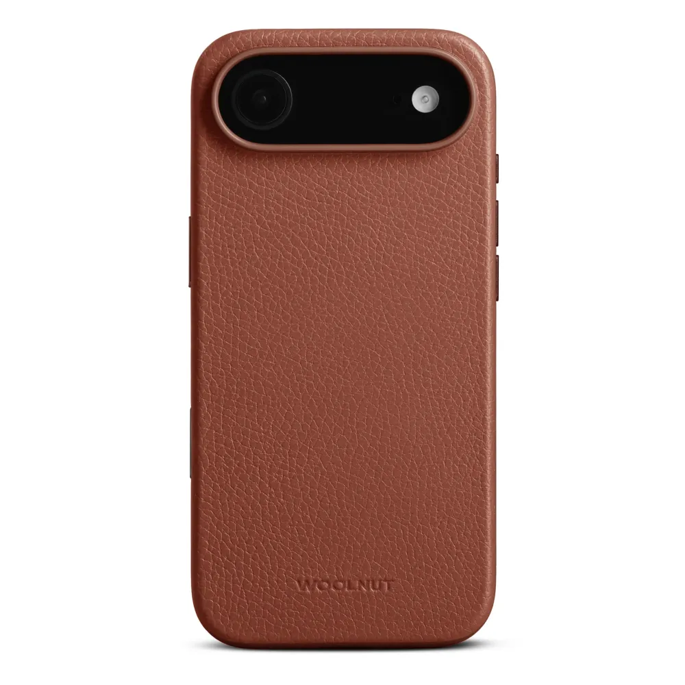 WOOLNUT Leather Case iPhone Air - Cognac