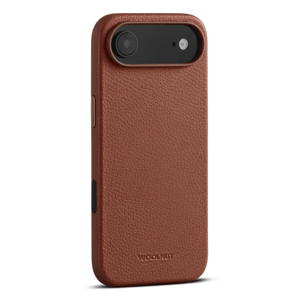 WOOLNUT Leather Case iPhone Air - Cognac