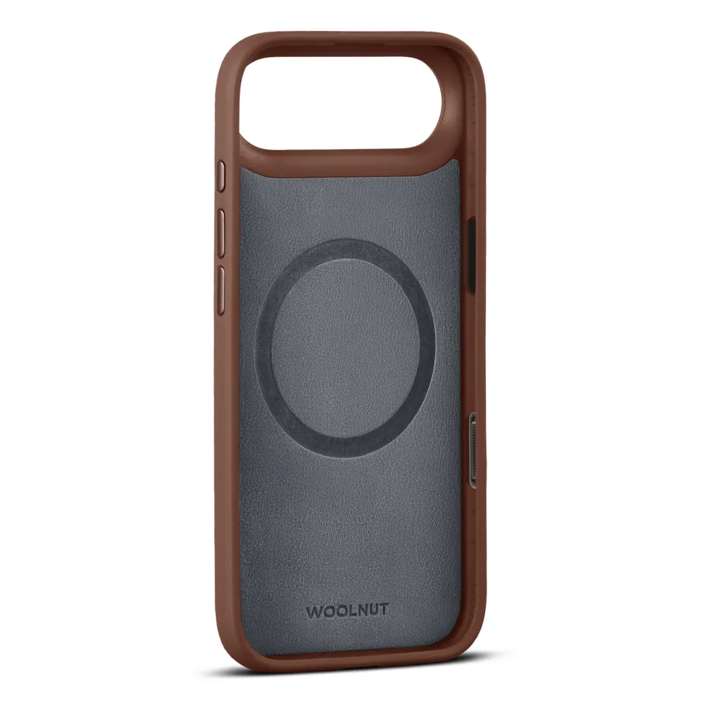 WOOLNUT Leather Case iPhone Air - Cognac