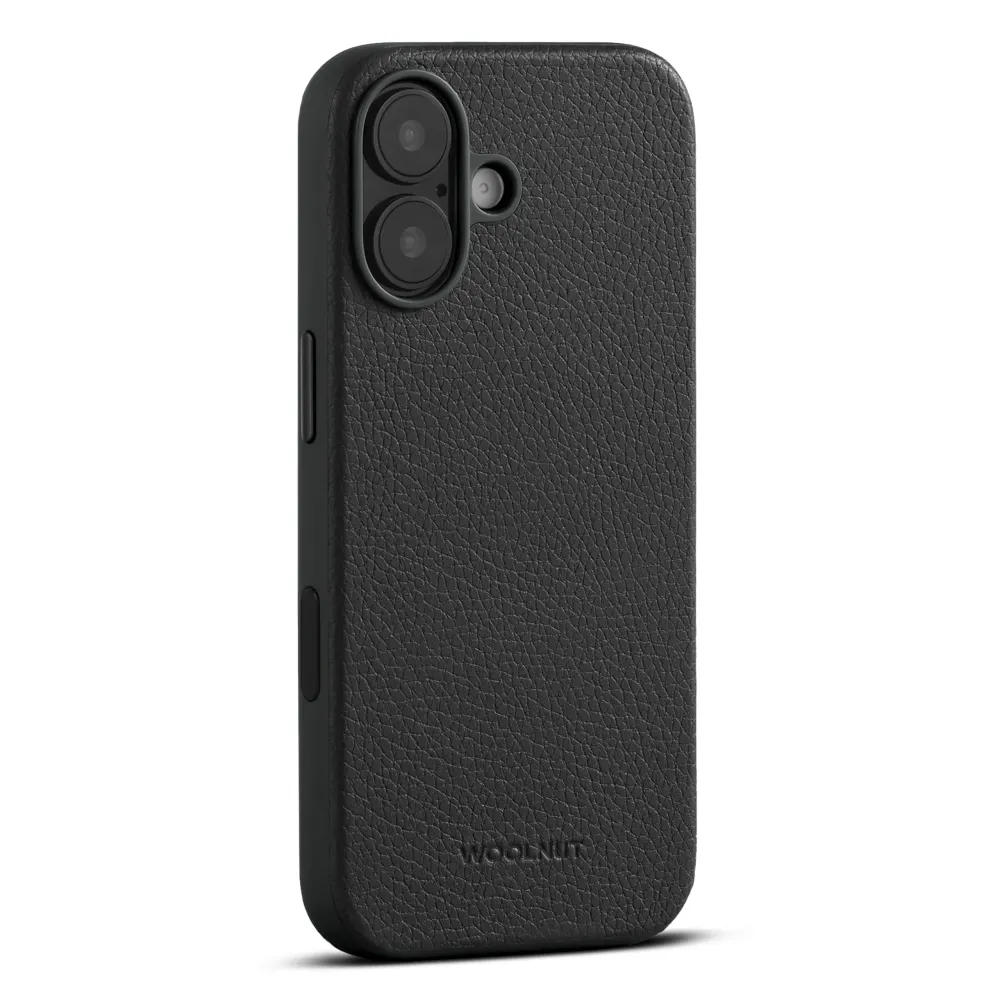 WOOLNUT Leather Case iPhone 17 - Black
