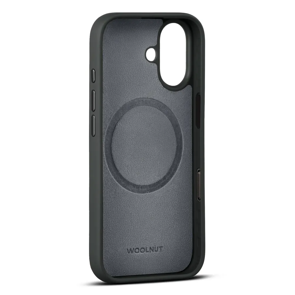 WOOLNUT Leather Case iPhone 17 - Black