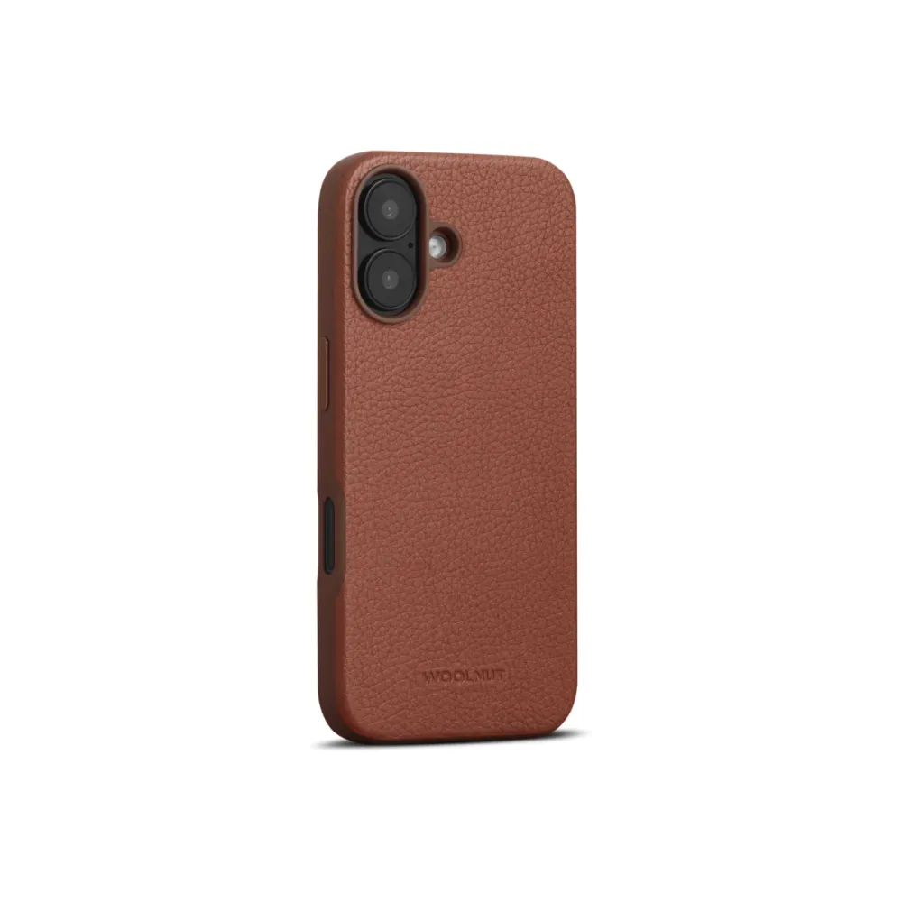 WOOLNUT Leather Case iPhone 16 - Cognac