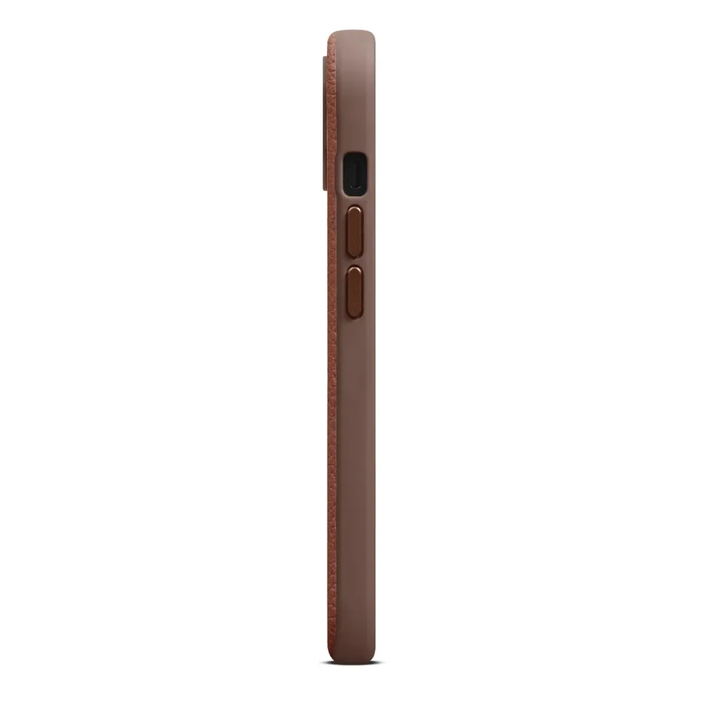 Woolnut Leather Case iPhone 15 - Cognac