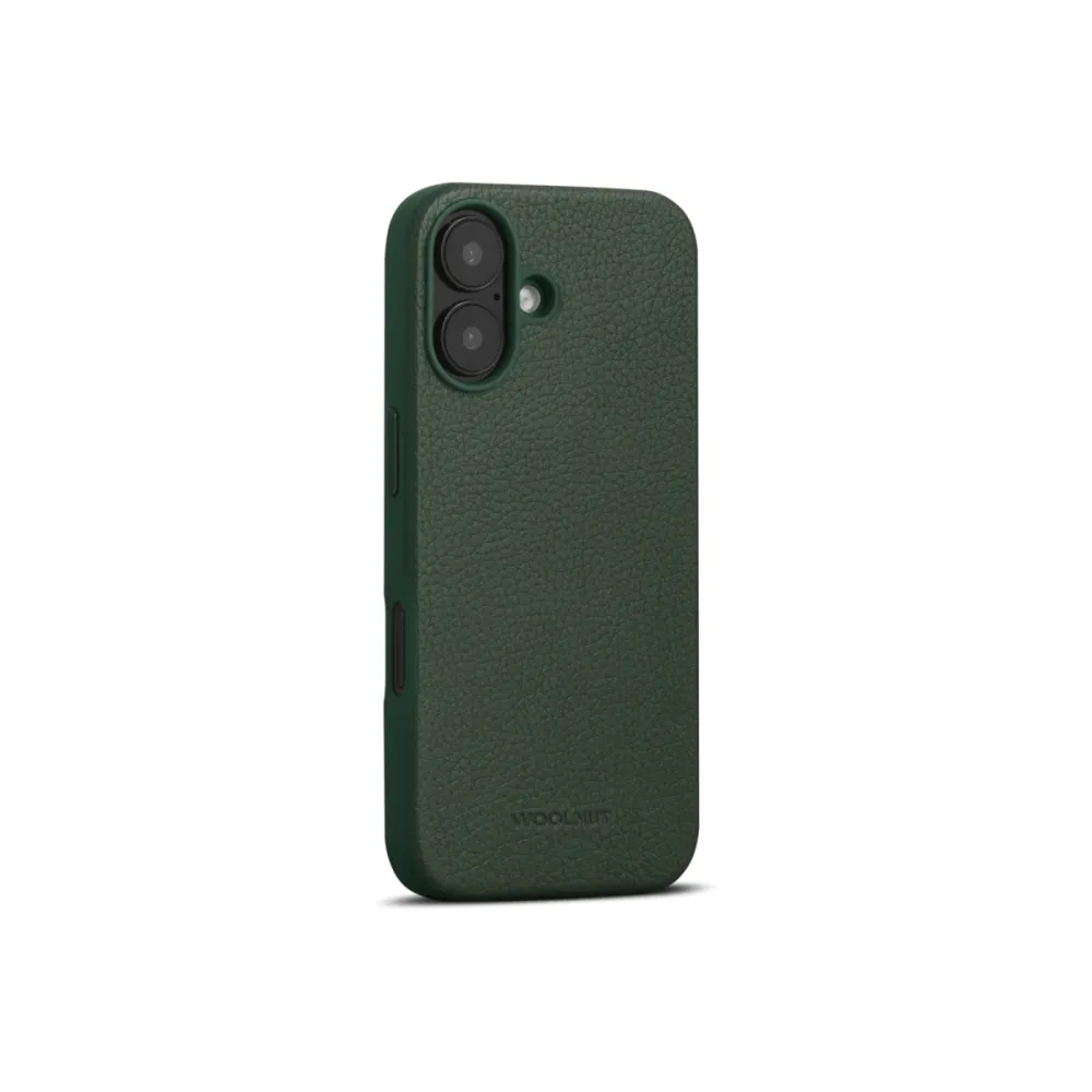 WOOLNUT Leather Case iPhone 16 - Green