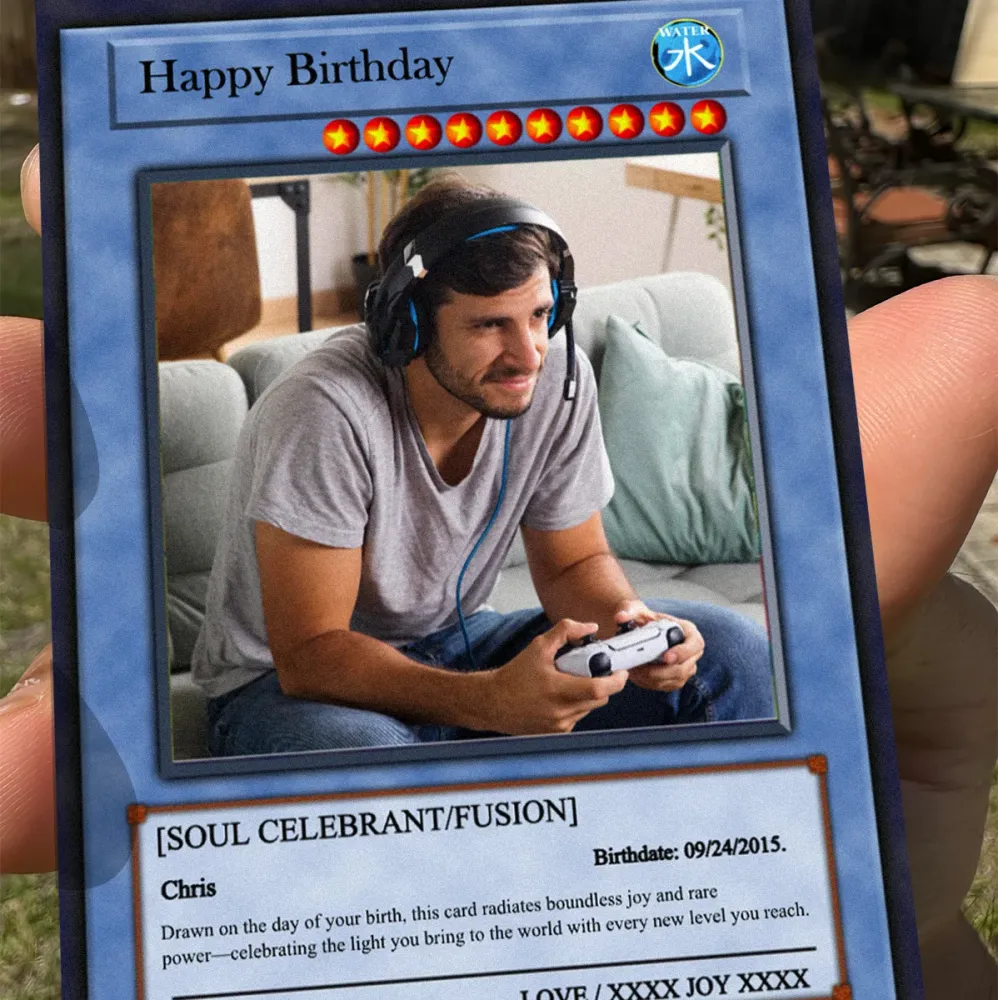 Yu-Gi-Love Birthday Card - Photo
