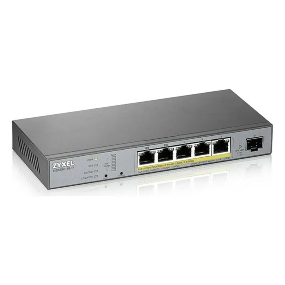 Суич ZyXEL GS1350-6HP-EU0101F 12 Gbps