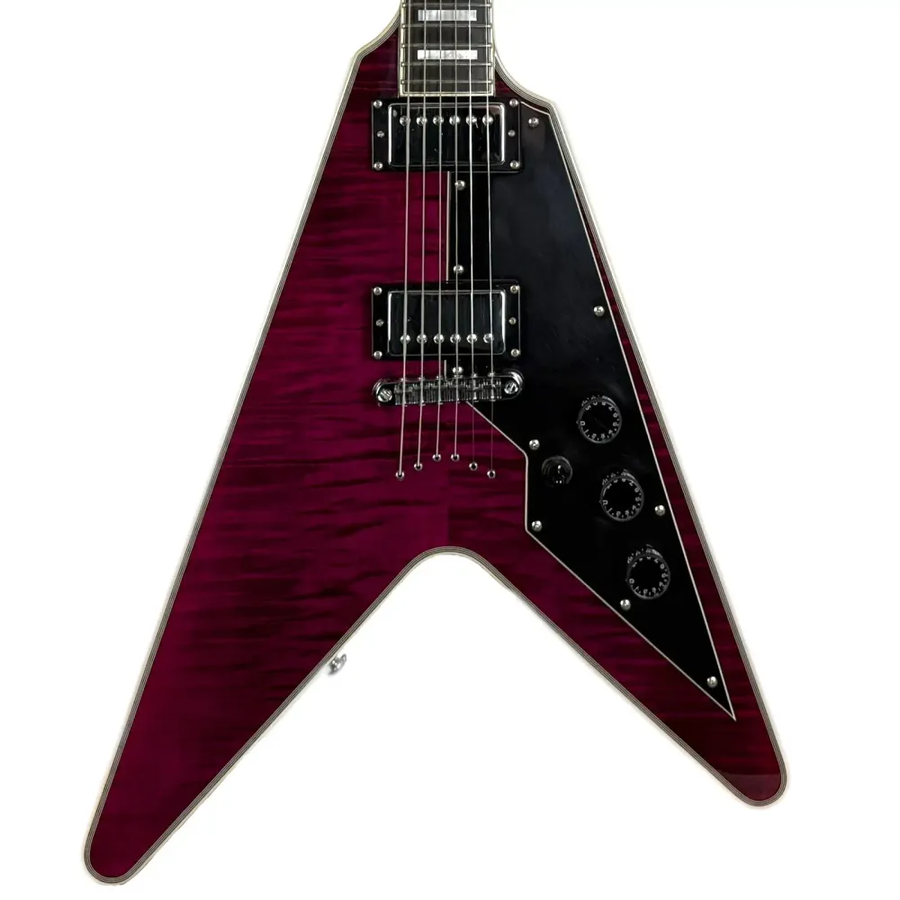 Schecter V-1 Custom 2016 - Транс Пърпъл Бърст