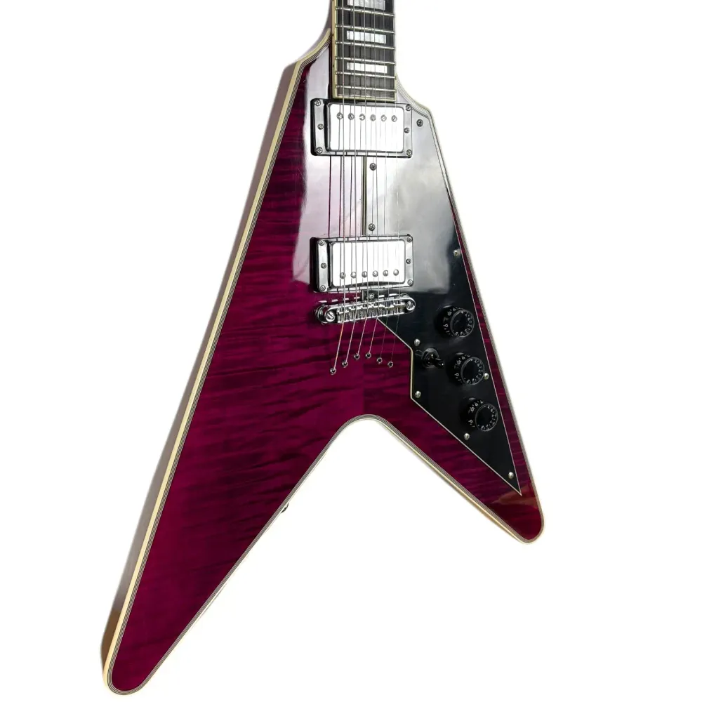 Schecter V-1 Custom 2016 - Транс Пърпъл Бърст