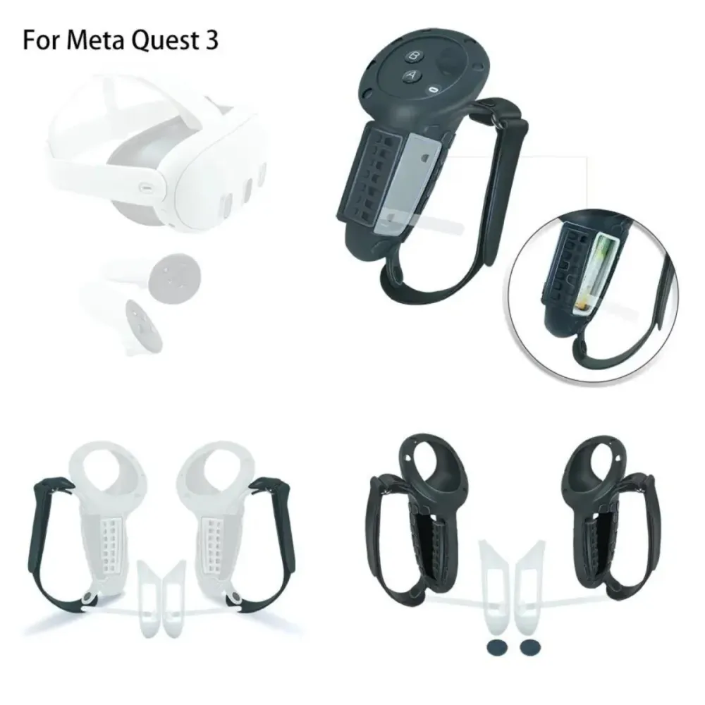 Силиконов капак за контролер с отвор за батерията | за Meta Quest 3, 3S